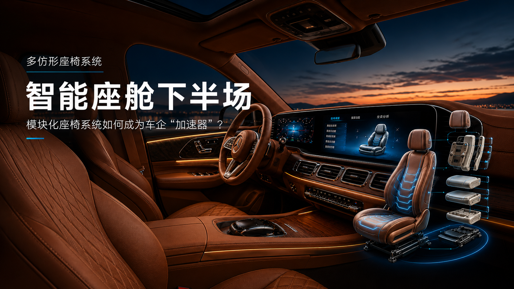 智能座舱下半场：模块化座椅系统如何成为车企“加速器”？