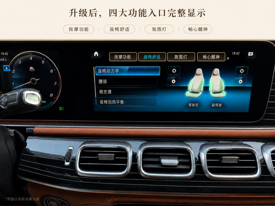 你的GLS/GLE，有没有这套座椅舒适系统，让你越开越精神？