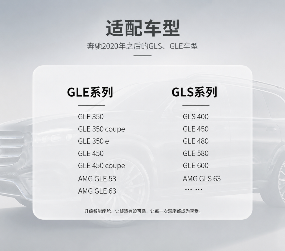 什么是奔驰式舒适?这套医疗级的人体工程学座椅系统,给GLS/GLE车主答案!